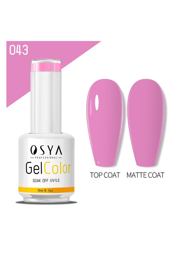 OSYA gel Nail Polish Collection Soak Off UV&LED CANNI OUTPUT Gel polish 15ml (043) - Image 1