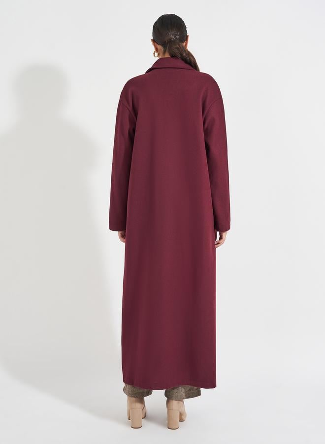 ستايلي معطف طويل بقصة عادية مع أزرار  - Image 5