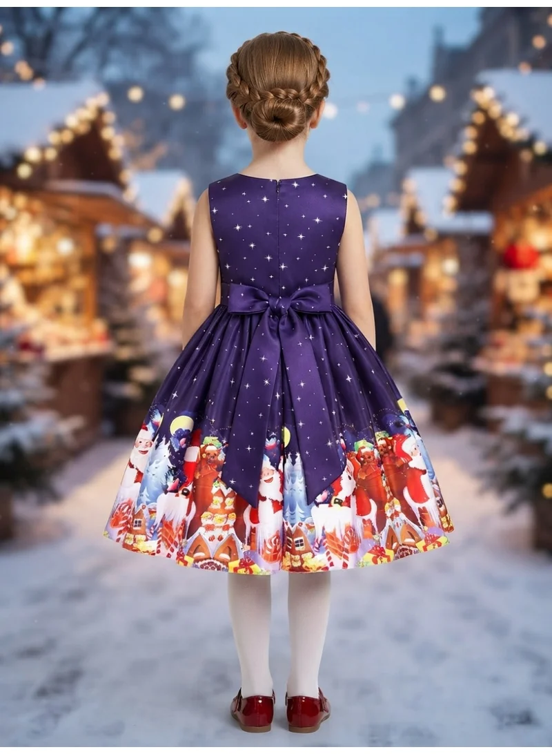 دىدانيالا Christmas Purple Girls Pageant Gown