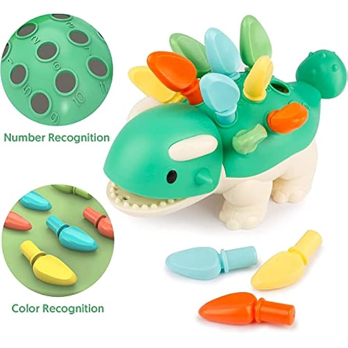 ألعاب مونتيسوري للأطفال من 6 إلى 12 و18 شهرًا، ألعاب حسية للأطفال الصغار لتعلم المهارات الحركية الدقيقة هدايا تنموية للأطفال من 6 و9 و12 و18 شهرًا، الأولاد والبنات في عمر 1 و2 و3 سنوات - Image 3