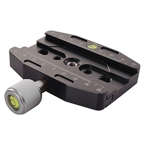 Fotoconic CL-90N Quick Release Clamp with arca Swiss clamp Plate Aluminum Alloy for Tripod or Monopod Compatible - Image 1