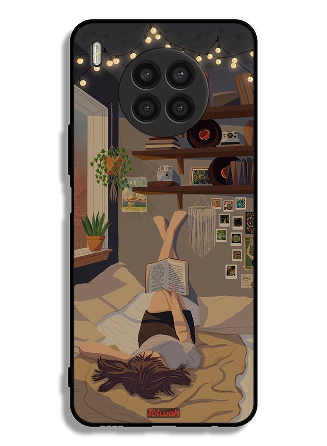 Tolwak Huawei nova 8i Protective Case Cover Studying Art - Image 2