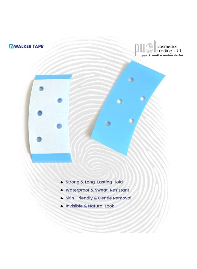 Walker Tape Euro Strip (36 Pcs) Double Sided Adhesive Tape for Wigs, Toupees & Hair Pieces | Strong Hold, Waterproof, Skin Safe Wig Tape for Men & Women | Long-Lasting Hair Patch Fixer - Image 3