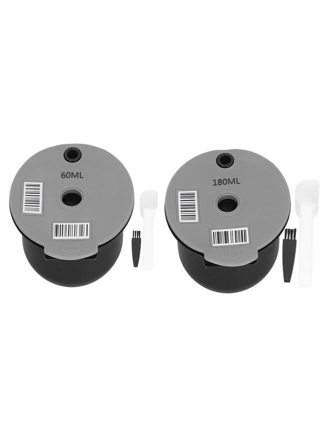 FUZHUI Eco - Conscious Refillable Coffee Filter - Refillable Coffee Capsules, Coffee Disc & Filter Set for Tassimo Machines, Tassimo Filters with Spoon & Brush - Home Cafe Customization (180ML) - Image 1