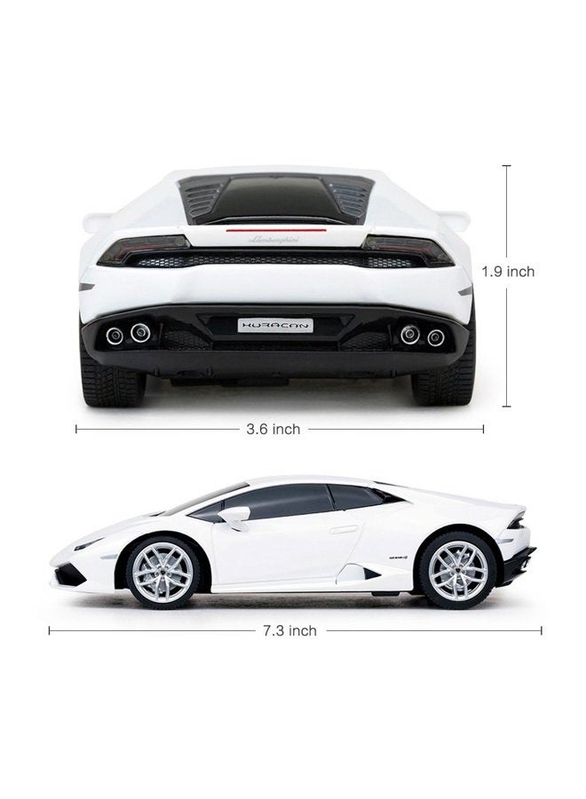 RASTAR Lamborghini HURACÁN LP610-4 RC Car Radio Remote Control, 1/24 Scale (White) - Image 4