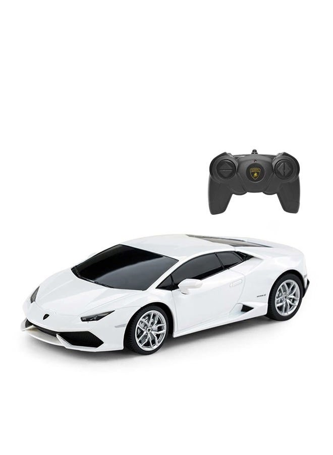 RASTAR Lamborghini HURACÁN LP610-4 RC Car Radio Remote Control, 1/24 Scale (White) - Image 1