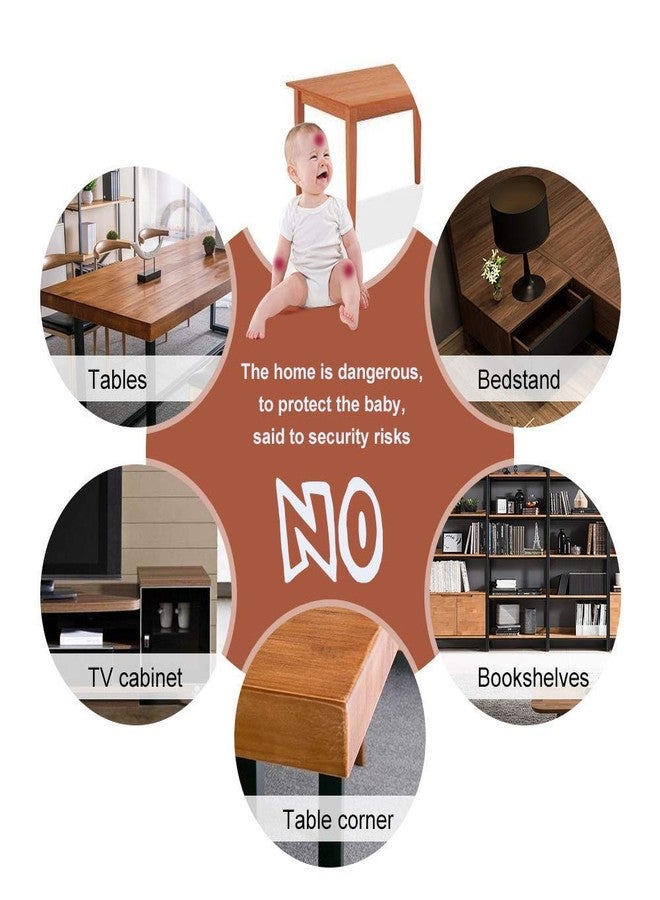 OLWICK واقيات زوايا أمان الأطفال من أولويك® | واقيات حواف الزوايا | وسائد حماية زوايا الأطفال للطاولات والسلالم والخزائن وأسطح العمل مع شريط لاصق 3M، عبوة من 4 قطع، أسود - Image 2