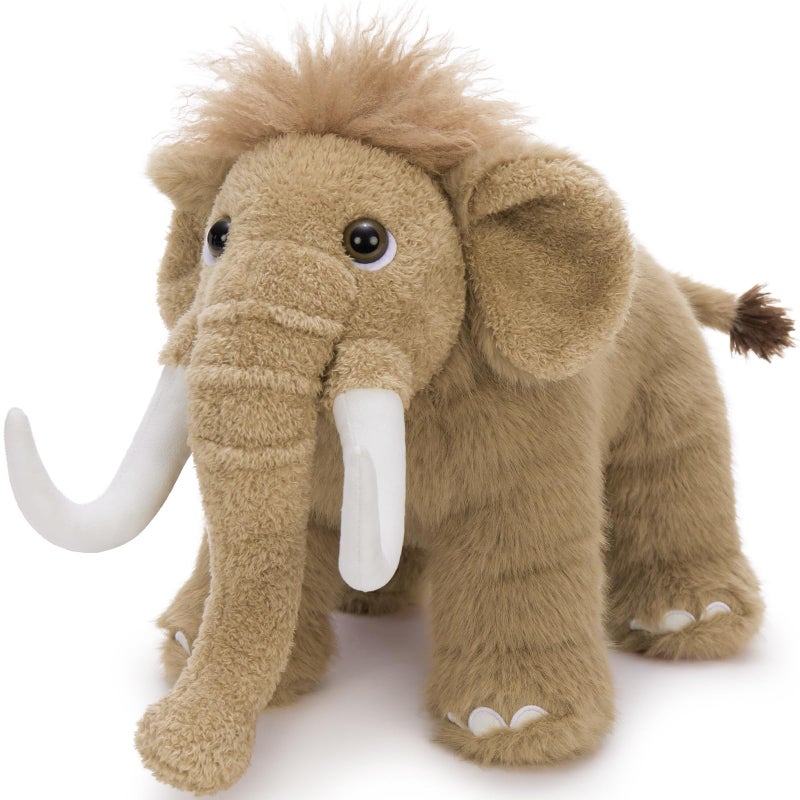 BENINY Woolly Mammoth Plush Toy Cute Soft Elephant Stuffed Animal for Boys Girls Kids 16 Cuddly Christmas Birthday Gift for Ancient Animal Lover - Image 3