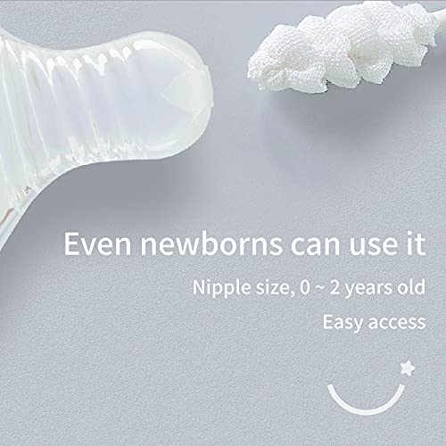 Camiee 42 Pcs Baby Oral Cleaner [Upgrade Spiral Model] One-Time Baby Toothbrush for 0-36 Month Newborn Baby Oral Tongue Gauze Gum Cleaner - Image 4