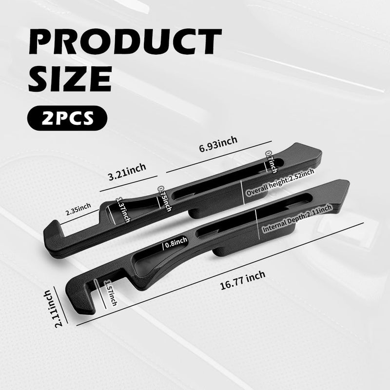 YGDMD 2PCS Deepened Car Seat Gap Filler Organizer,Multi-Purpose 2 in 1 Car Gap Filler with Bottom Charging Opening for Avoiding Item Falling,Universal No Drop Seat Guard for Cars - Image 2
