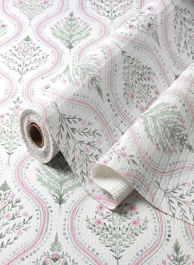 Quttisay Floral Drawer and Shelf Liner for Kitchen Cabinets Non-Adhesive Cabinet Liner for Shelves Kitchen Drawer Liners Waterproof Shelf Liners for Cabinets,Refrigerator,Easy to Clean 15.7In x 10FT - Image 1