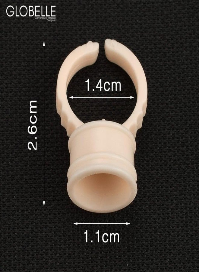 GLOBELLE Silicone Finger Ink Cups for Tattooing, Microblading, and Nail Art - Leakproof, Durable, and Easy-to-Use (Pack of 100) - Image 5