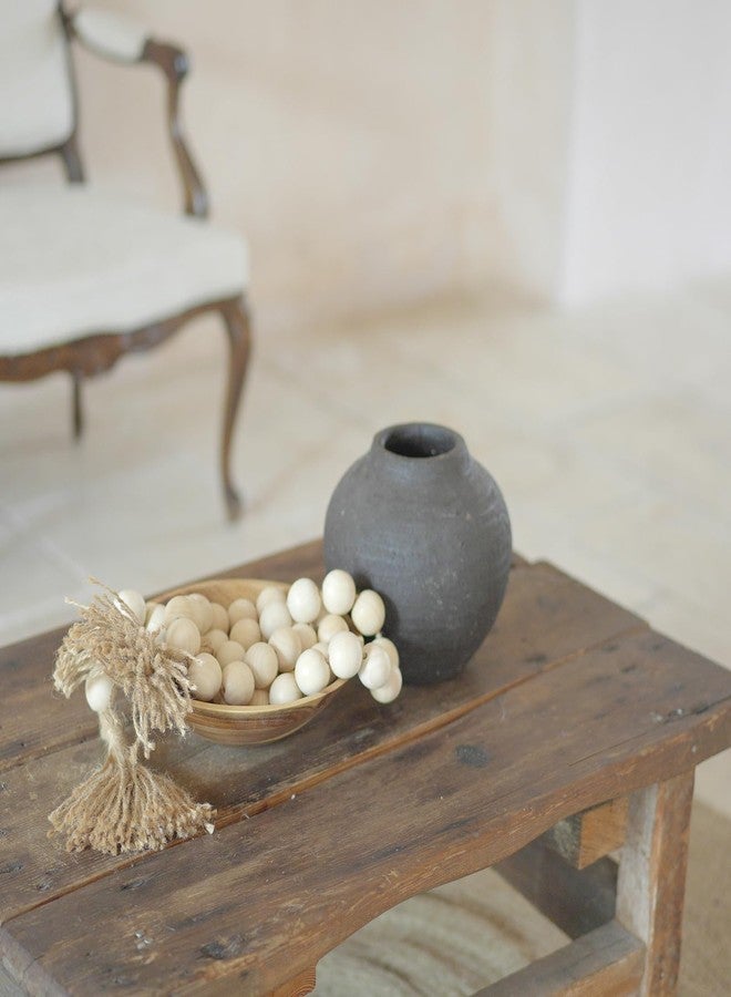 RUIRUICO Extra Large Natural Chunky Wood Bead Garland with 1.37" Diameter Beads, 67" Long Wooden Farmhouse Beads, Decorative Wooden Beads for Boho, Farmhouse Decor - Image 3