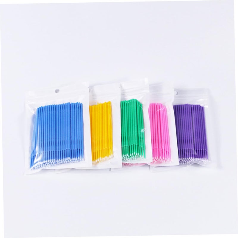 100 قطعة من فرش تطبيق امتداد الرموش الدقيقة القابلة للتخلص منها، مسحات قطنية، أدوات إزالة المكياج - Image 4