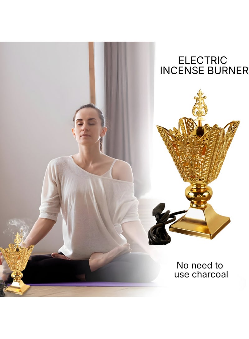 Premium Electric Incense Oud Holder Luxurious design for Home and Office Fragrance - Image 2