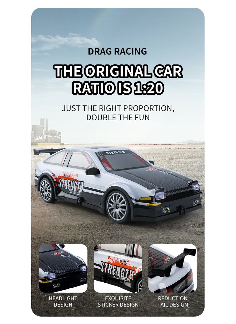Kids Remote Control Car Toy 1:20 RC Drift Car With LED Light