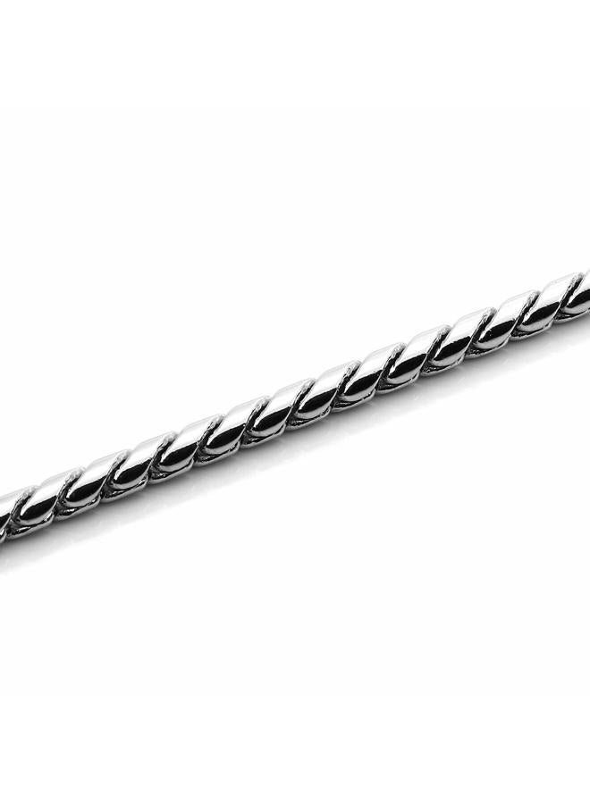 Mogoko Stainless Steel Dog Choke Chain Collar, Puppy Metal Snake Chain Pet Show Slip Collar Choker for Training Walking (Silver;16.0"*3.0mm) - Image 5