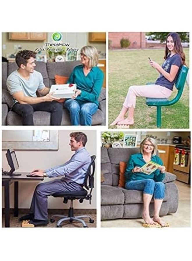 مدلك قدم خشبي تقليدي، مدلك أسطوانة خشبية، منتج للرعاية الصحية والاسترخاء، يخفف من آلام التهاب اللفافة الأخمصية، والكعب، وألم قوس القدم والأدوات المضادة للتوتر - Image 3