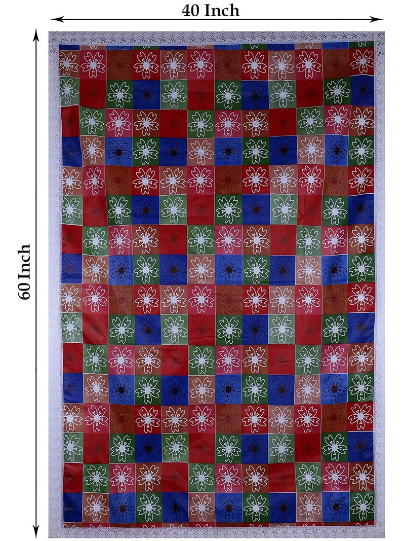 KEA Printed PVC Table Cover Easy to Clean 4 Seater Multi Color Size 40X60 Inches - Image 3