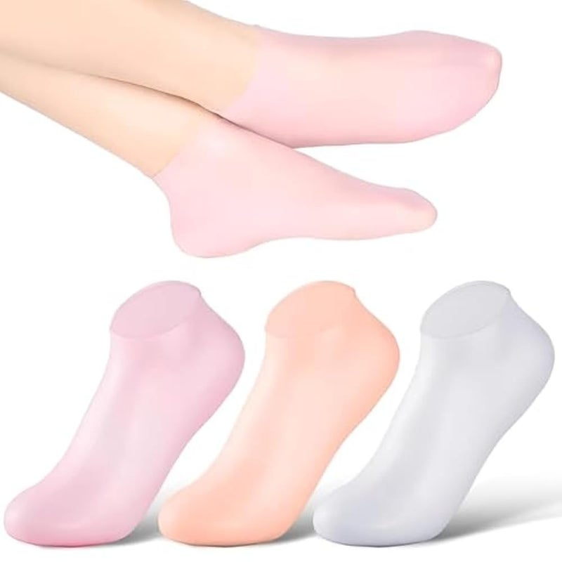 Silicone Socks - Full coverage silicone socks designed for ultimate comfort and protection, relieving foot pressure while walking and keeping heels moisturized effectively. - Image 4