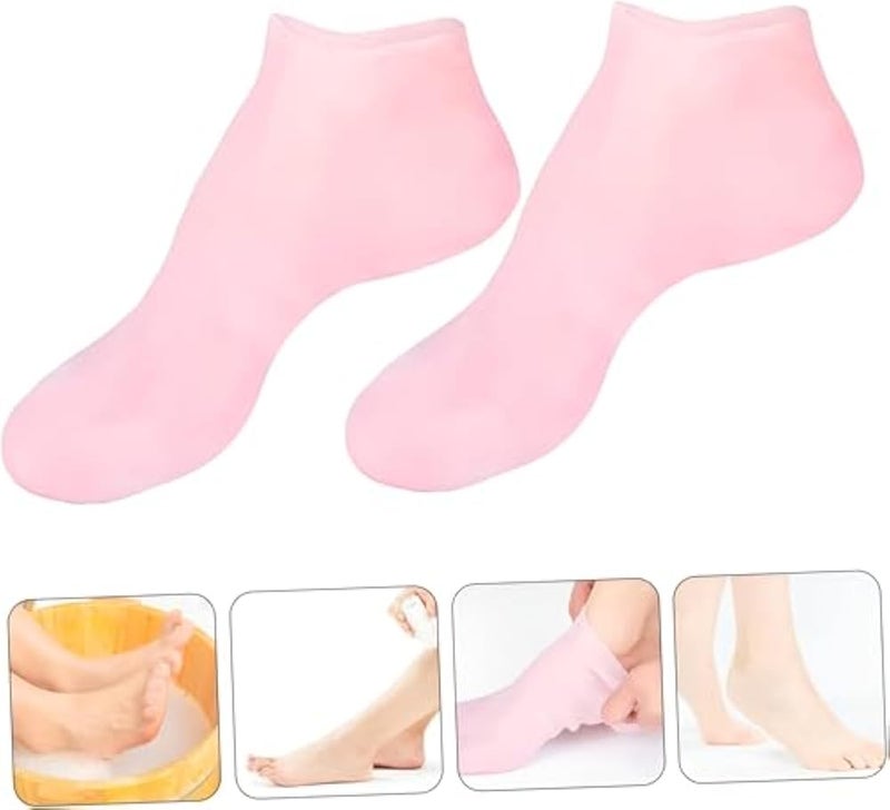 Silicone Socks - Full coverage silicone socks designed for ultimate comfort and protection, relieving foot pressure while walking and keeping heels moisturized effectively. - Image 3