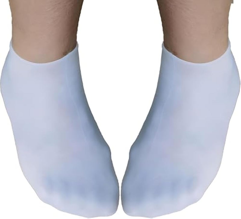 Silicone Socks - Full coverage silicone socks designed for ultimate comfort and protection, relieving foot pressure while walking and keeping heels moisturized effectively. - Image 2
