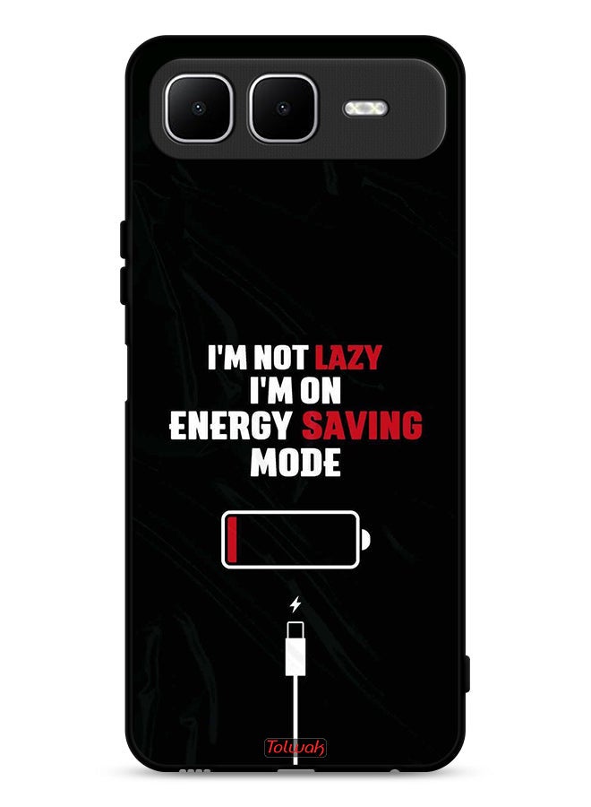 Tolwak Infinix Smart 10 Plus Protective Case Cover I Am Not Lazy I Am On Energy Saving Mode