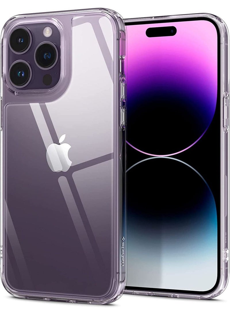 Spigen غطاء حماية كوارتز هايبرد لهاتف آيفون 14 برو ماكس - شفاف 