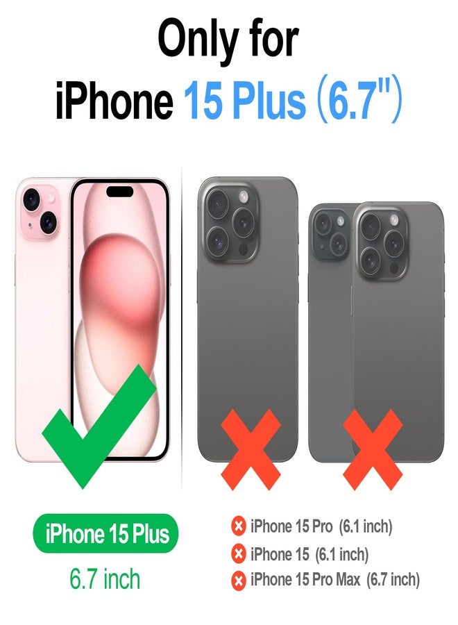 Antsturdy - Compatible with iPhone 15 Plus Wallet Case RFID Blockingã' PU Leather Phone Case Women Men Flip Protective Case Shockproof Running - Image 2
