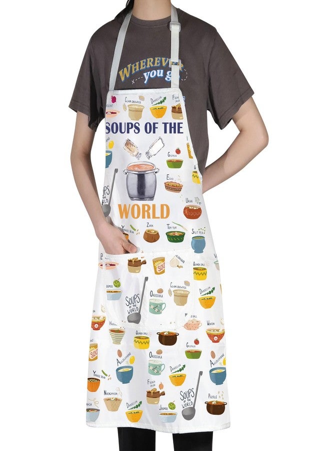 G2TUP Kitchen Apron - Soup Cooking and Lover Gifts - Soups of the World Themed Aprons - Image 3
