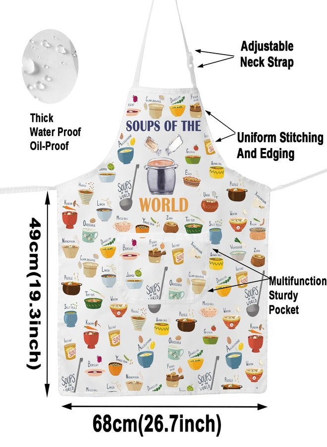 G2TUP Kitchen Apron - Soup Cooking and Lover Gifts - Soups of the World Themed Aprons - Image 2