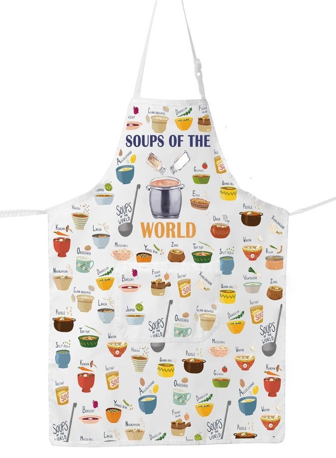 G2TUP Kitchen Apron - Soup Cooking and Lover Gifts - Soups of the World Themed Aprons - Image 1