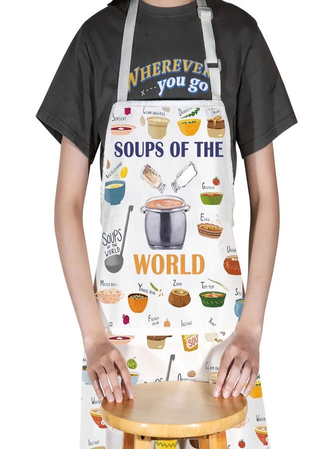 G2TUP Kitchen Apron - Soup Cooking and Lover Gifts - Soups of the World Themed Aprons - Image 4