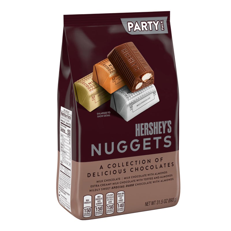 HERSHEY'S NUGGETS Assorted Chocolate Candy Party Pack, 31.5 oz - Image 3