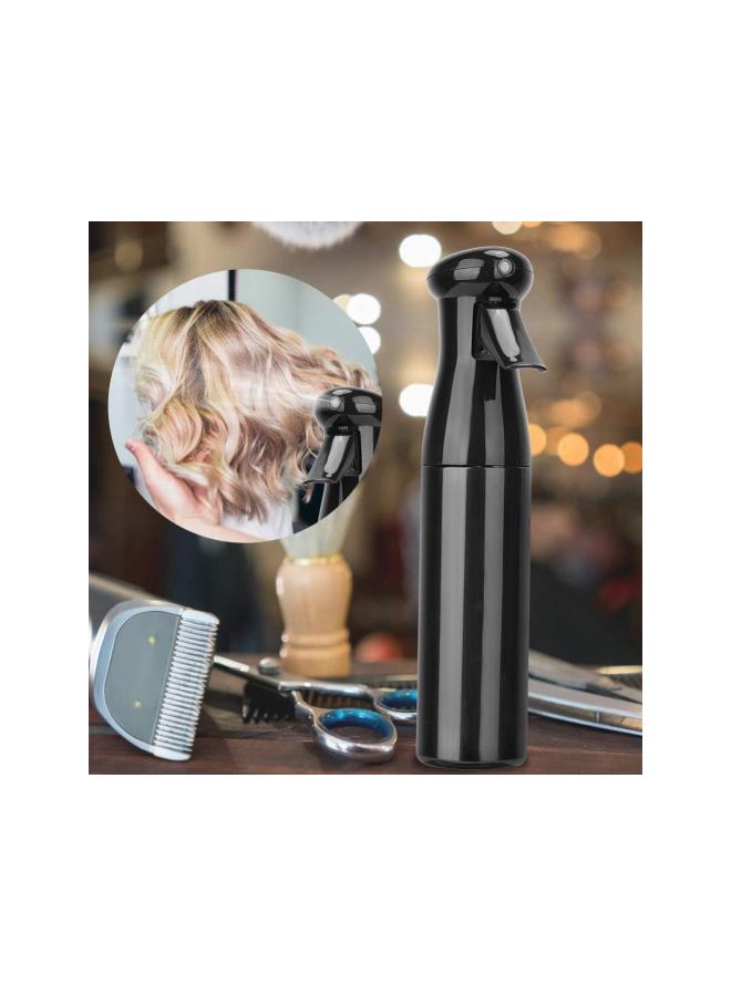 silvercnc 250ml Hair Spray Bottle High Pressure Water Mist Spray Bottle for Hair Styling, Cleaning, Garden (Black)