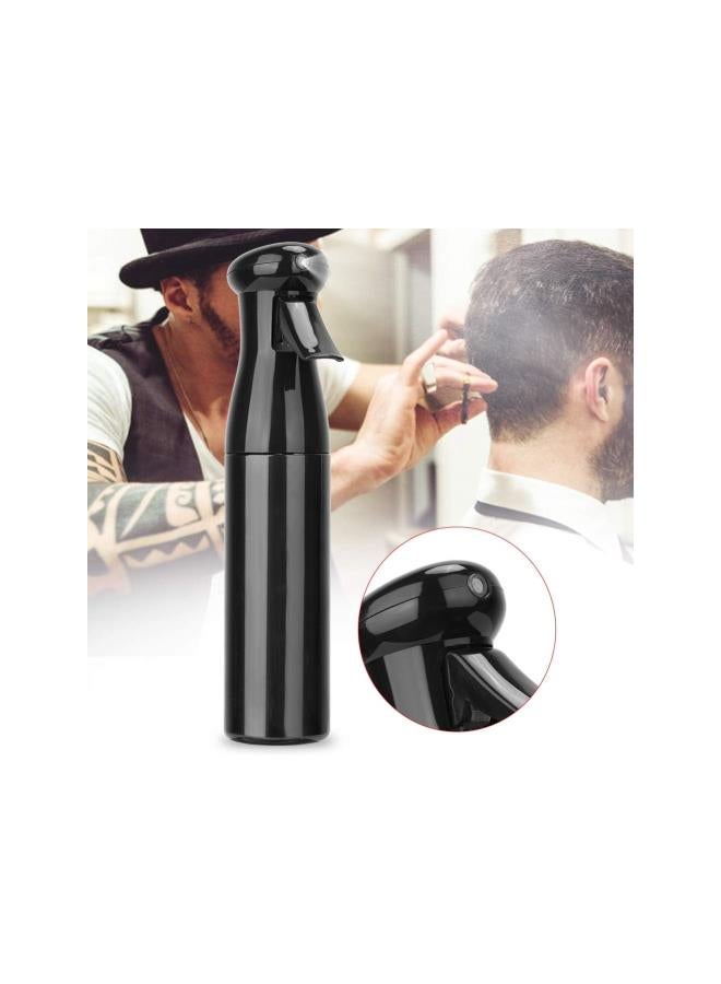 silvercnc 250ml Hair Spray Bottle High Pressure Water Mist Spray Bottle for Hair Styling, Cleaning, Garden (Black)