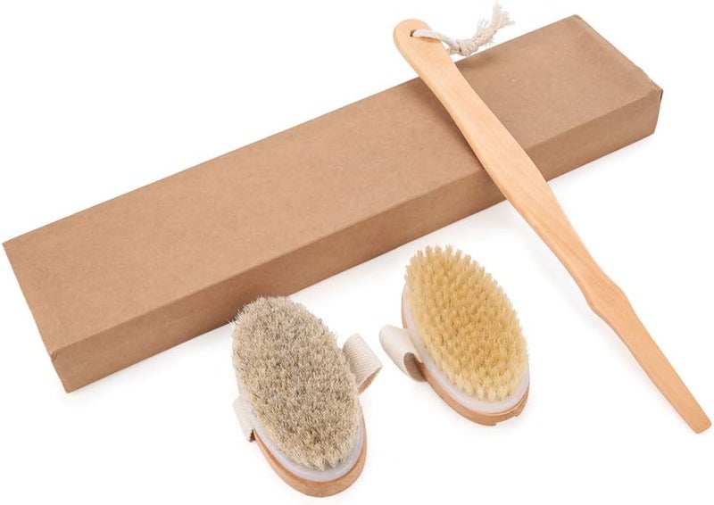 klarako Dry Brushing Body Brush, Bath Brush with Detachable Long Handle, Body Brush Bath Scrubber for Exfoliate Dry Skin, Skin Massage, Dead Skin Removes - Image 1