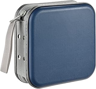 LIOVODE LIOVODE DVD Case, 48 Capacity CD Case Portable CD Case Holder Storage Hard Plastic DVD CD Wallet Holder Organizer for  - Image 1