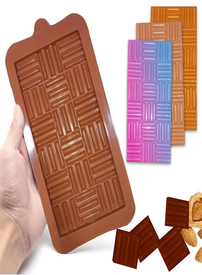 MoldBerry Moldbery Silicone Chocolate Bar Mould 3D Linner Shape Chocolate Silicon Mould, Random Design Chocolate Mould for Baking Making Chocolates - Image 1
