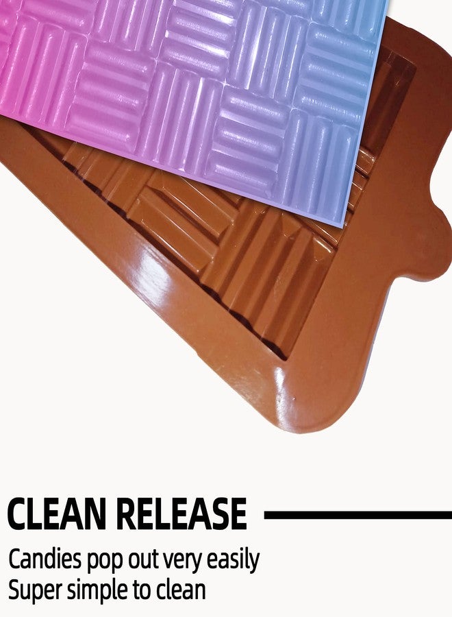 MoldBerry Moldbery Silicone Chocolate Bar Mould 3D Linner Shape Chocolate Silicon Mould, Random Design Chocolate Mould for Baking Making Chocolates - Image 3