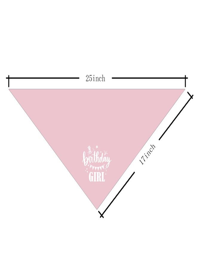 ZPPRJF Birthday Girl Dog Bandana - Pink, Funny, Cute Triangle Scarf for Small, Medium, Large Dogs - Pet Accessories, Gift for Dog Lovers (D31) - Image 4