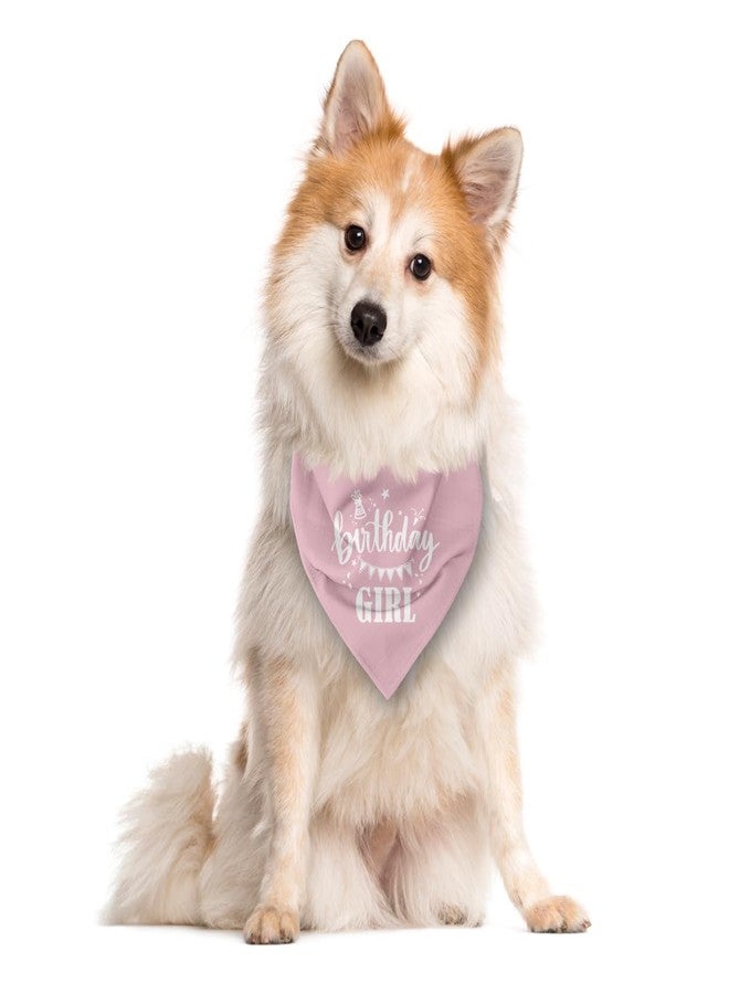 ZPPRJF Birthday Girl Dog Bandana - Pink, Funny, Cute Triangle Scarf for Small, Medium, Large Dogs - Pet Accessories, Gift for Dog Lovers (D31) - Image 2