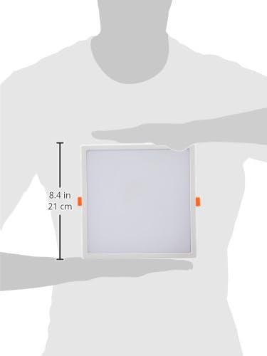 Bajaj Polycarbonate Ivora Plus LED Panel 18W CDL Square | 18W False Ceiling Light | Round LED Conceal Surface Light for Home | Cool Day Light (Pack of 2) - Image 3