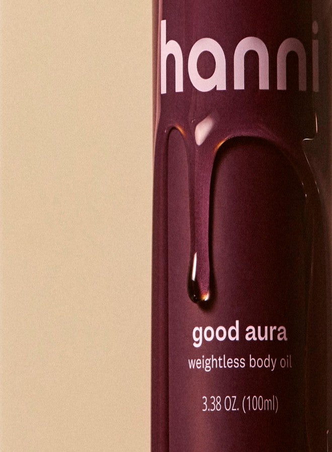 HANNI Good Aura Dry Body Oil, Lightweight After-Shower Moisturizer with Jojoba, Coconut, Baobab, and Buriti Oils, Non-Greasy Skincare for Soft Skin, 100 mL / 3.38 oz - Image 2