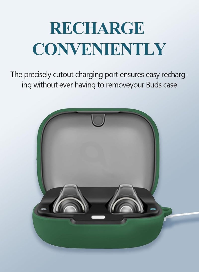 Silicone Protective Case for Soundcore by Anker C30i with Keychain Cover (Green) - Image 2