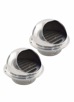 Soffit Air Vent, 304 Stainless Steel Round Type Bull Nosed External Extractor, 6 Inch Wall Ventilation Grille Screen Hood Built-in Mesh
