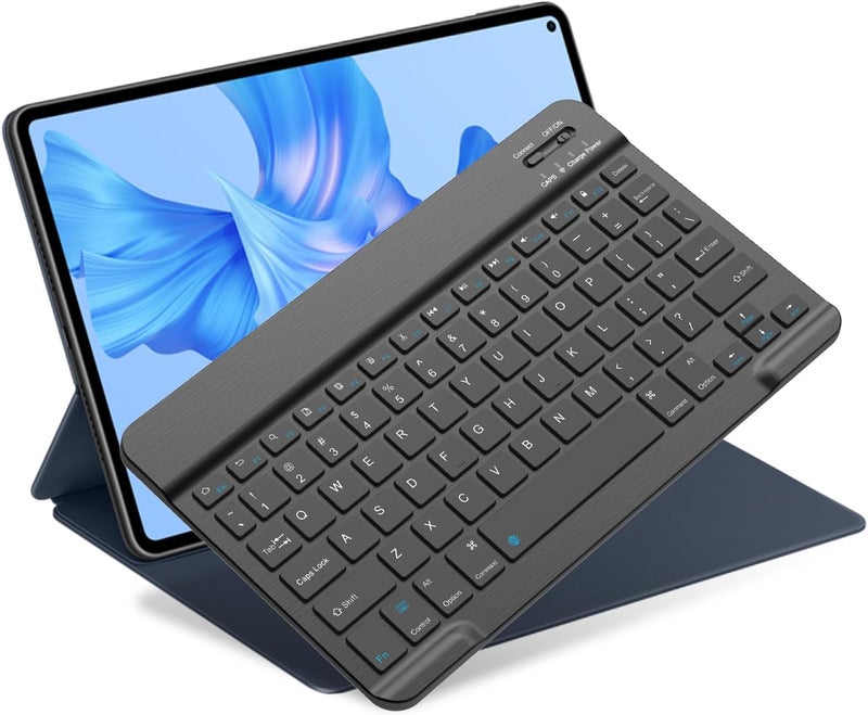 NOOX Bluetooth Keyboard for iPad A16 11th 10th Generation, iPad Pro 13/12/11/10/9/8/7 inch, iPad Air 13/11th Gen, iPad mini Tablets, etc. - Slim Wireless Portable Travel Office Computer Accessories - Image 1