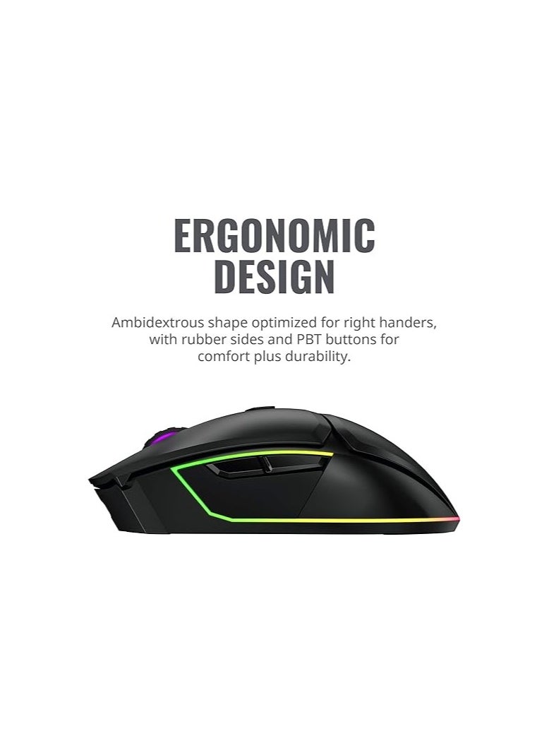 Generic - Cooler Master MM831 Gaming Mouse with 32000 DPI Adjustable Wireless - Image 1