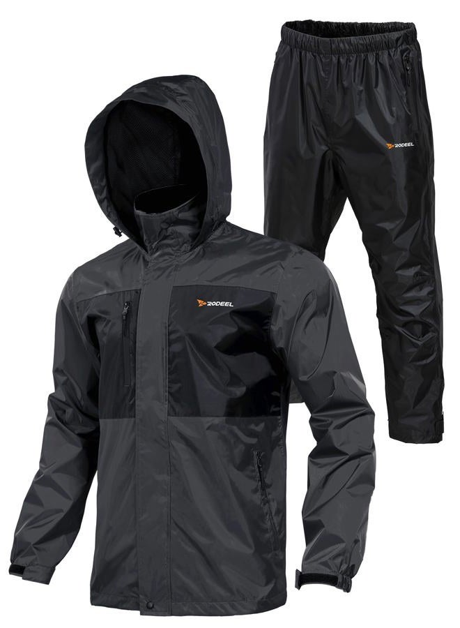 Rodeel Waterproof Fishing Rain Suit for Men (Rain gear Jacket & Trouser Suit) - Image 1