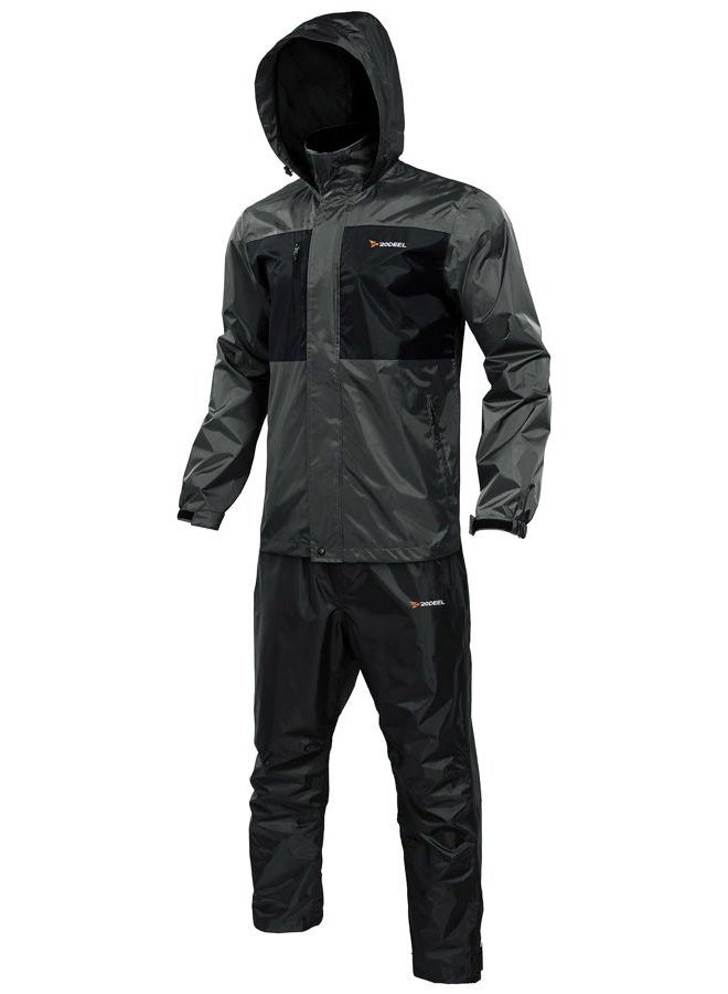 Rodeel Waterproof Fishing Rain Suit for Men (Rain gear Jacket & Trouser Suit) - Image 4